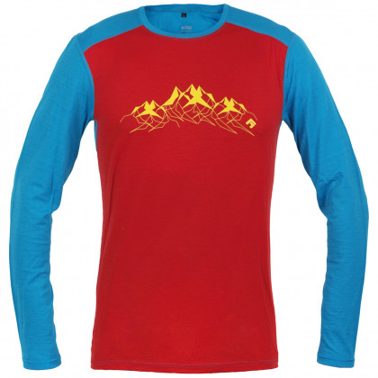 Direct Alpine FURRY LONG férfi póló piros/kék