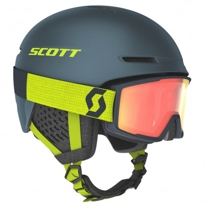 Sí bukósisak Scott Helmet Track + Goggle Factor szürke/zöld
