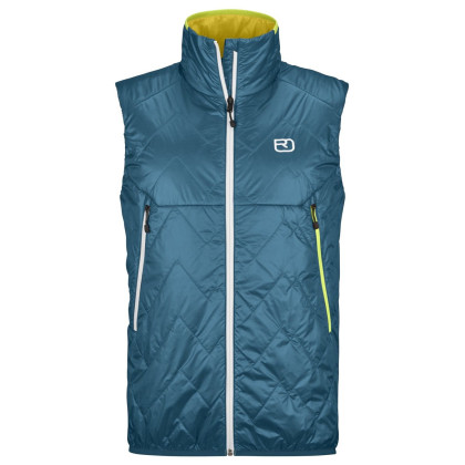 Ortovox Swisswool Piz Vial Vest M férfi mellény kék petrol blue