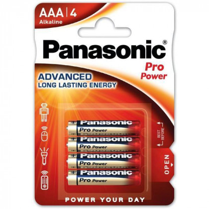 Elem Panasonic Pro power gold AAA/4 piros/kék