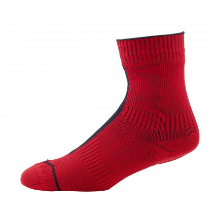 Vízhatlan zokni SealSkinz Road Ankle piros