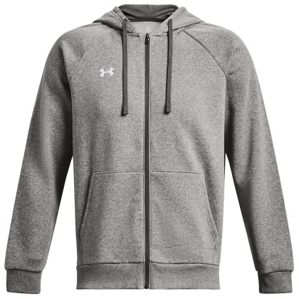 Under Armour Rival Fleece FZ Hoodie férfi pulóver szürke Castlerock Light Heather / / White