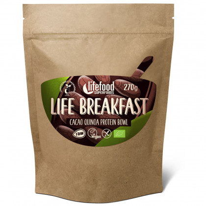 Kása Lifefood Life Breakfast Bio Raw kakaó quinoával