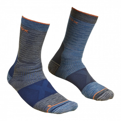 Zokni Ortovox Alpinist Mid Socks szürke/kék