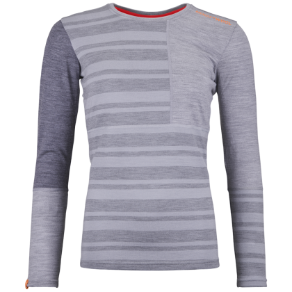 Ortovox 185 Rock'N'Wool Long Sleeve W női funkcionális felső világosszürke Grey Blend