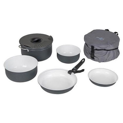 Kállított termék - Készlet Bo-Camp Cookware set Camping 7 fekete/fehér