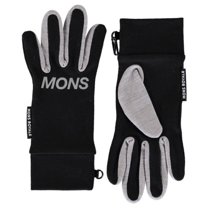 Kesztyű Mons Royale Unisex Elevation Gloves fekete/szürke