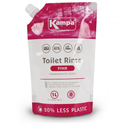 Kampa Pink Toilet Rinse Eco 1L kémiai folyadék wc-hez rózsaszín