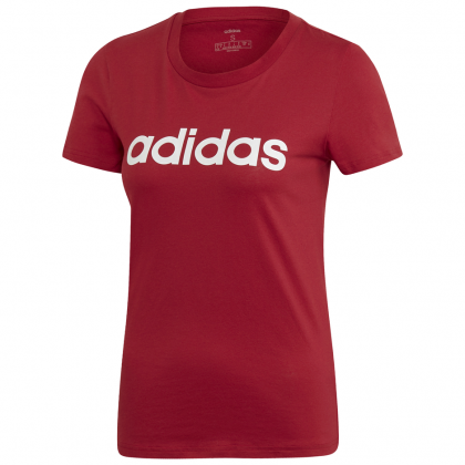 Női póló Adidas Essentials Linear Slim piros