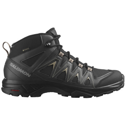 Salomon X Braze Mid Gore-Tex férfi túracipő fekete/szürke Black / Phantom / Vintage Khaki