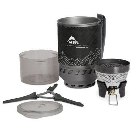 Túrafőző MSR WindBurner Stove System 1,0 l fekete black