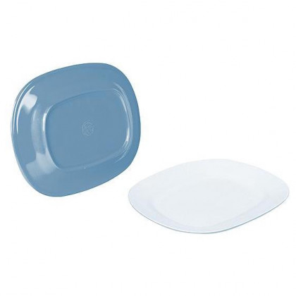 Tálca Bo-Camp Dish plate melamine 2-tone kék