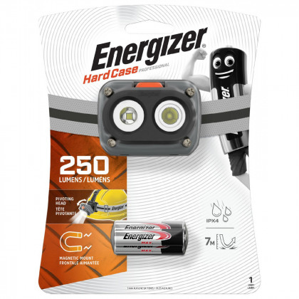 Fejlámpa Energizer Hard Case Pro LED 250 lm szürke