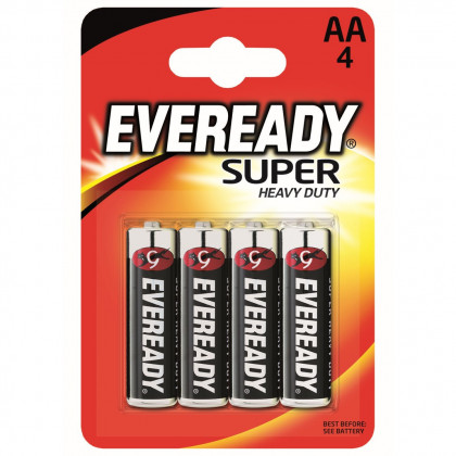 Elem Energizer Eveready super AA/4pack fekete