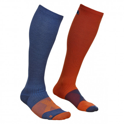 Zokni Ortovox Tour Compression Socks kék/piros