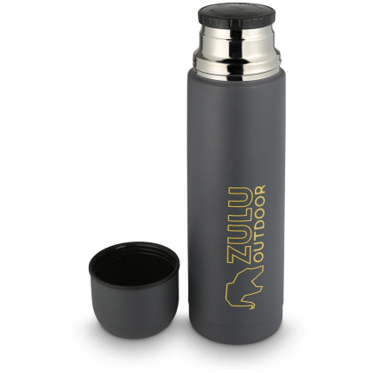 Zulu Vacuum Flask 0,75L termosz szürke/sárga grey