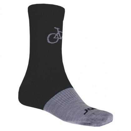 Ponožky Sensor Tour Merino ?erná/šedá fekete/szürke černá/šedá