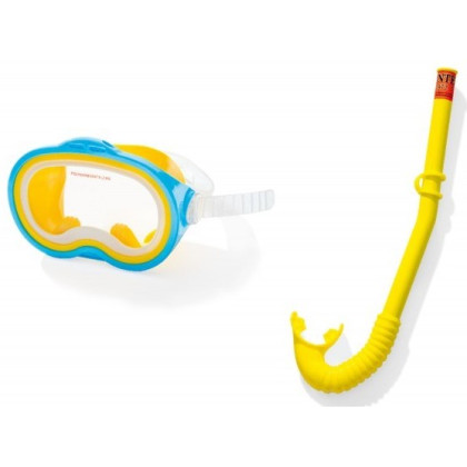 Búvárpipa készlet Adventurer Swim Set sárga/kék