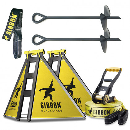 Gibbon Independence Kit Classic slackline fekete/sárga