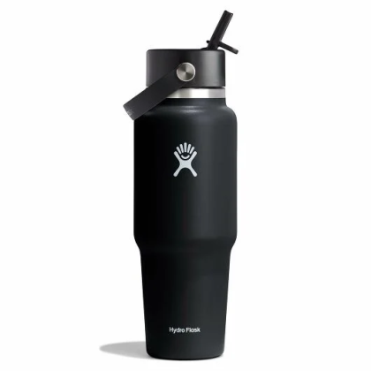 Hydro Flask Wide Flex Straw Travel Bottle 32 Oz termosz fekete BLACK