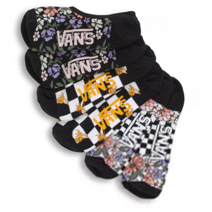 Női zokni Vans Wm Garden Variety Canoodles 6.5-10 3Pk fekete/fehér