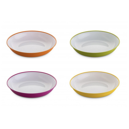 Omada SANALIVING Soup Plate Set 4x Plate 20xh4cm tányér készlet fehér