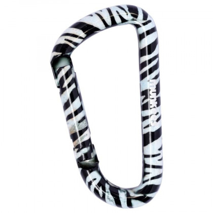 Karabiner Munkees Zebra fekete/fehér