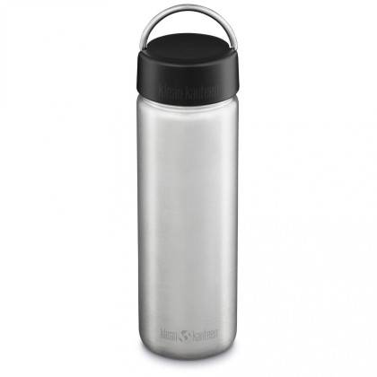 Klean Kanteen Wide w/Wide Loop Cap - brushed stainless 800 ml rozsdamentes acél palack ezüst