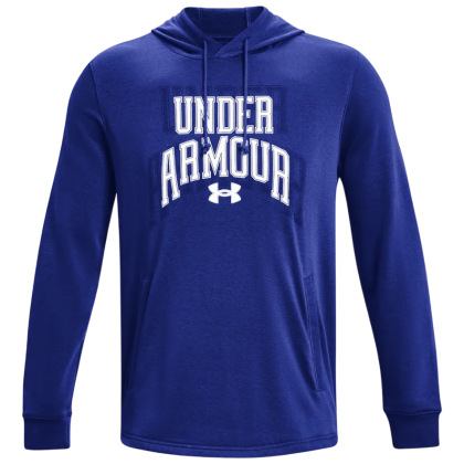 Under Armour Rival Terry Graphic HD férfi pulóver kék