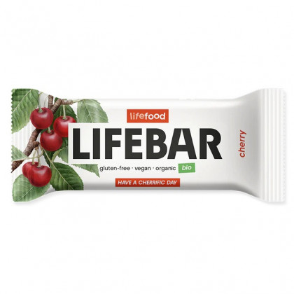 Lifefood Lifebar tyčinka třešňová RAW BIO 40 g energiaszelet