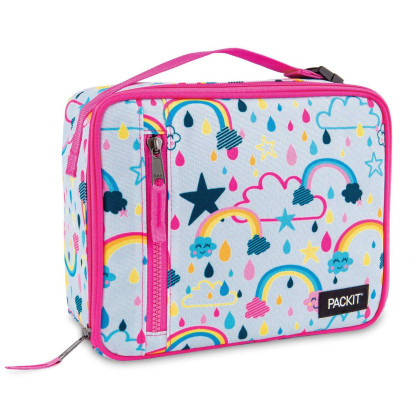 Packit Classic Lunch Box ételtároló doboz rózsaszín/szürke Rainbow Sky