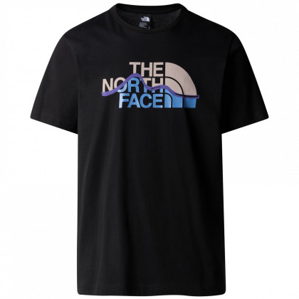 The North Face M S/S Mountain Line Tee férfi póló fekete