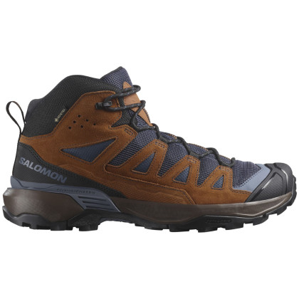 Salomon X Ultra 360 Leather Mid Gore-Tex férficipő kék Blue Nights / Caramel Cafe / Grisaille