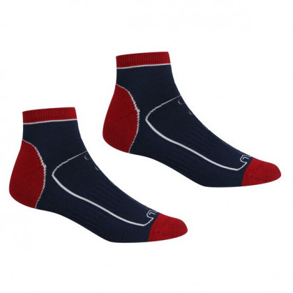 Férfi zokni Regatta Samaris TrailSock kék/piros