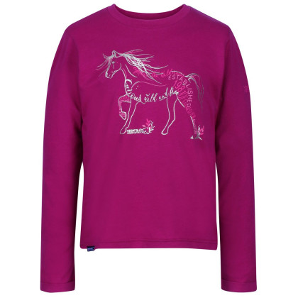 Gyerek póló Regatta Wendell kůň rózsaszín
