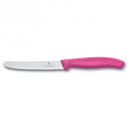 Zöldségvágó kés Victorinox kerekített markolattal rózsaszín