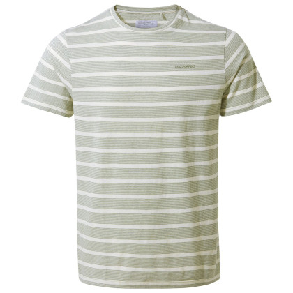 Craghoppers Sten SS T-Shirt férfi póló zöld Sage Stripe