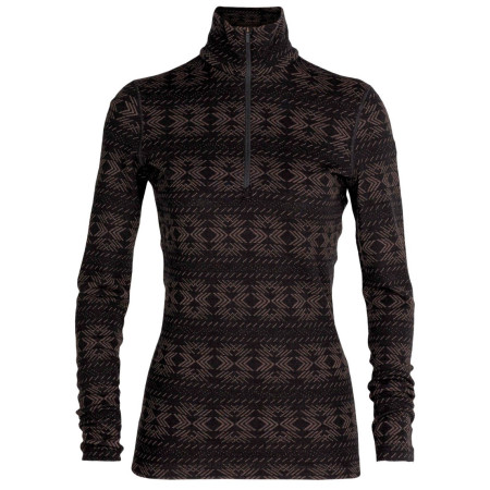 Női pulóver Icebreaker 250 Vertex Ls Half Zip Crystalline fekete