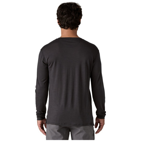 Patagonia M's L/S Cap Cool Merino Blend Graphic Shirt férfi póló
