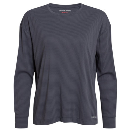 Craghoppers NosiLife SolarShield+ Long Sleeved T-Shirt női póló sötétszürke Anthracite