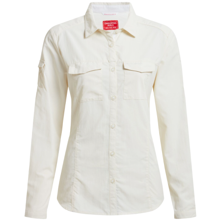 Craghoppers NosiLife Adventure Long Sleeved Shirt III női ing bézs Seasalt