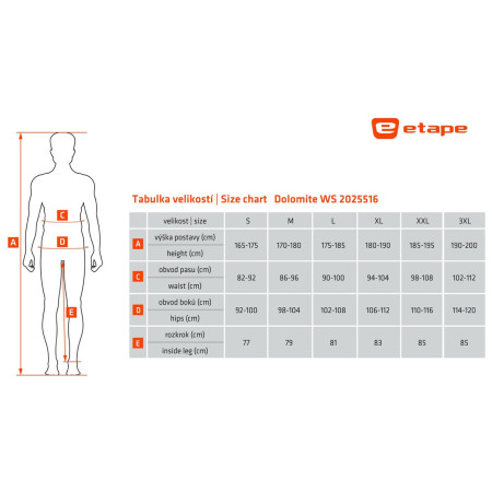 Etape Dolomite WS férfi nadrág