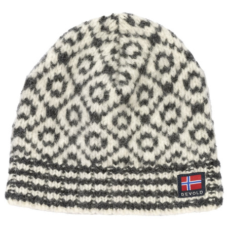 Devold Svalbard Wool Beanie téli sapka fehér/fekete OFFWHITE/ANTHRACITE