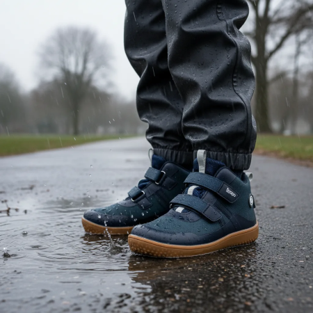 Bugga Oscar Blue gyerek barefoot cipők egész éves használatra