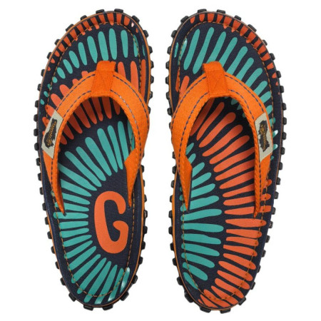 Gumbies Islander Tangerine Burst flip-flop kék/narancs Tangerine Burst