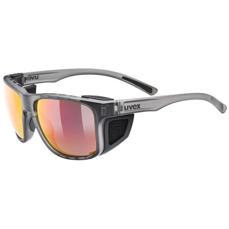 Uvex Sportstyle 312 napszemüveg fekete/piros Smoke Matt/Mir.Red