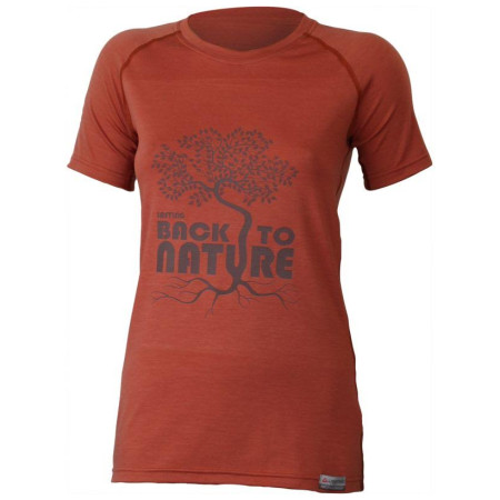 Női funkciós póló Lasting Back téglavörös