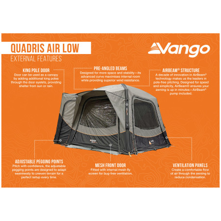 Vango Quadris Air Low elősátor