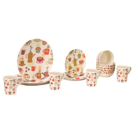 Edénykészlet Vango Bamboo 4-Person Set bézs