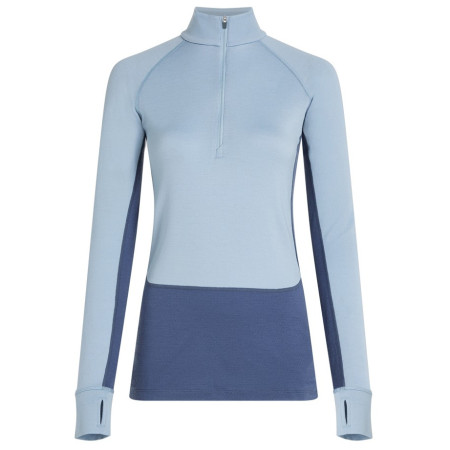 Icebreaker Wom Mer 260 ZoneKnit LS Half Zip női funkcionális felső kék/szürke Dawn/Zincblu/Cb